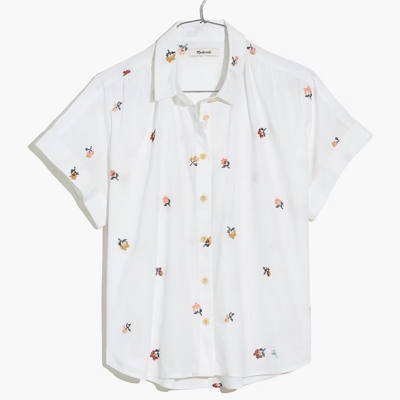 Madewell Tops - Madewell Pocket Shirt in Cross-Stitch Floral